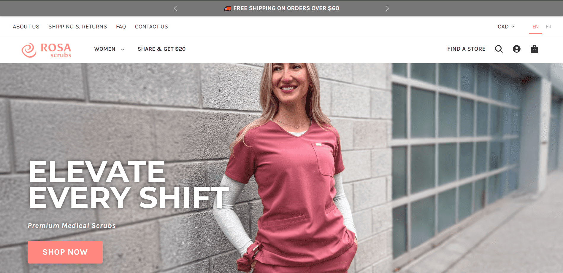 Screenshot of Rosa Scrubs
